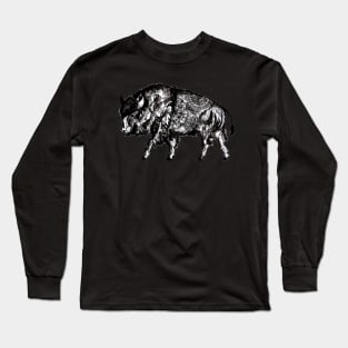 Mandala Buffalo Long Sleeve T-Shirt